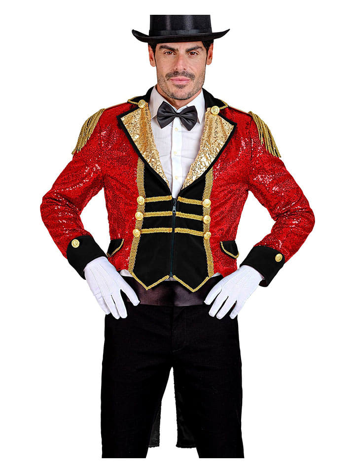 Carnival Party Frak kostiumowy "Circus director" w kolorze złoto-czerwono-czarnym rozmiar: L