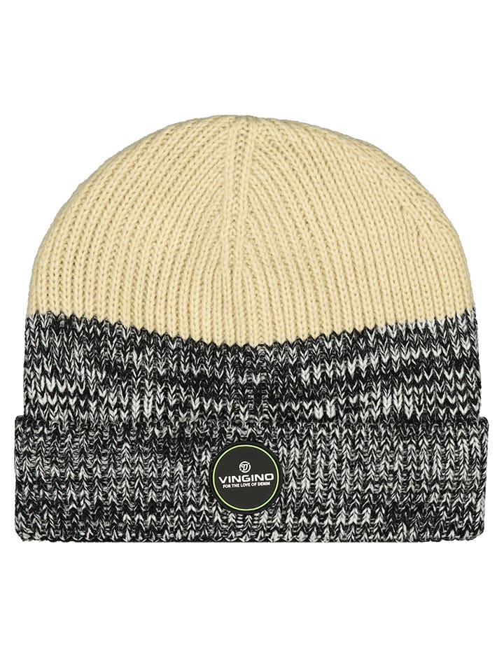 Vingino Czapka "Ved" w kolorze antracytowo-białym rozmiar: 122-140
