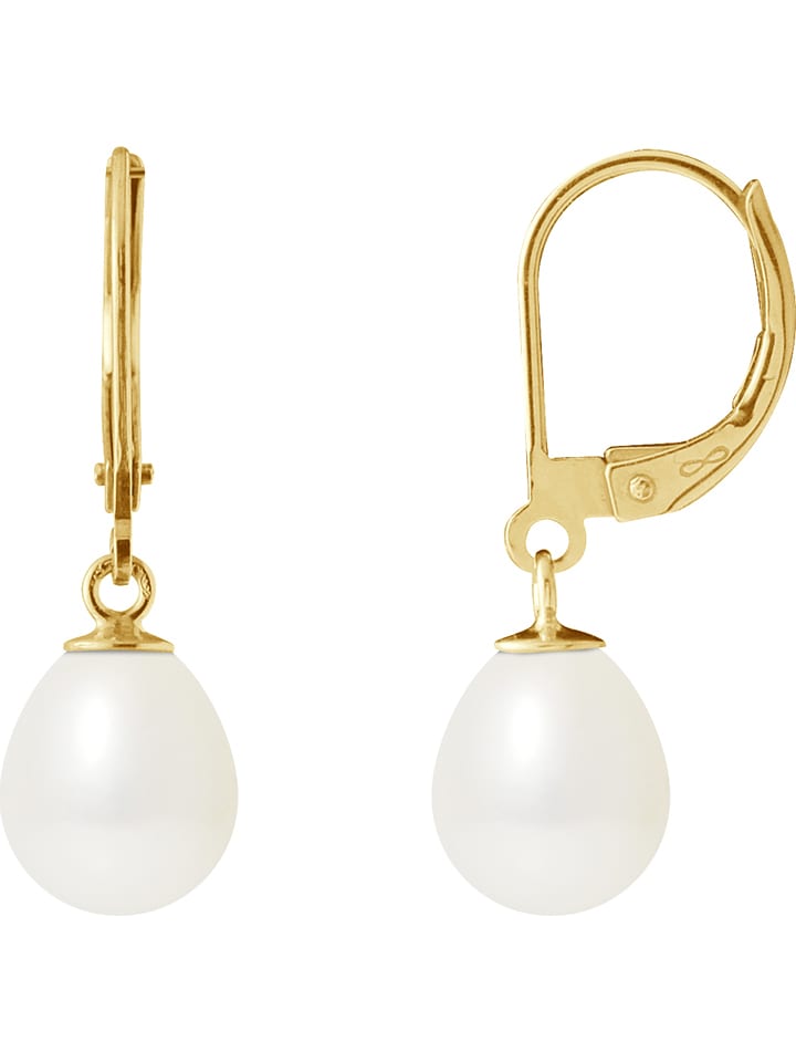 Pearline Złote kolczyki z perłami rozmiar: onesize