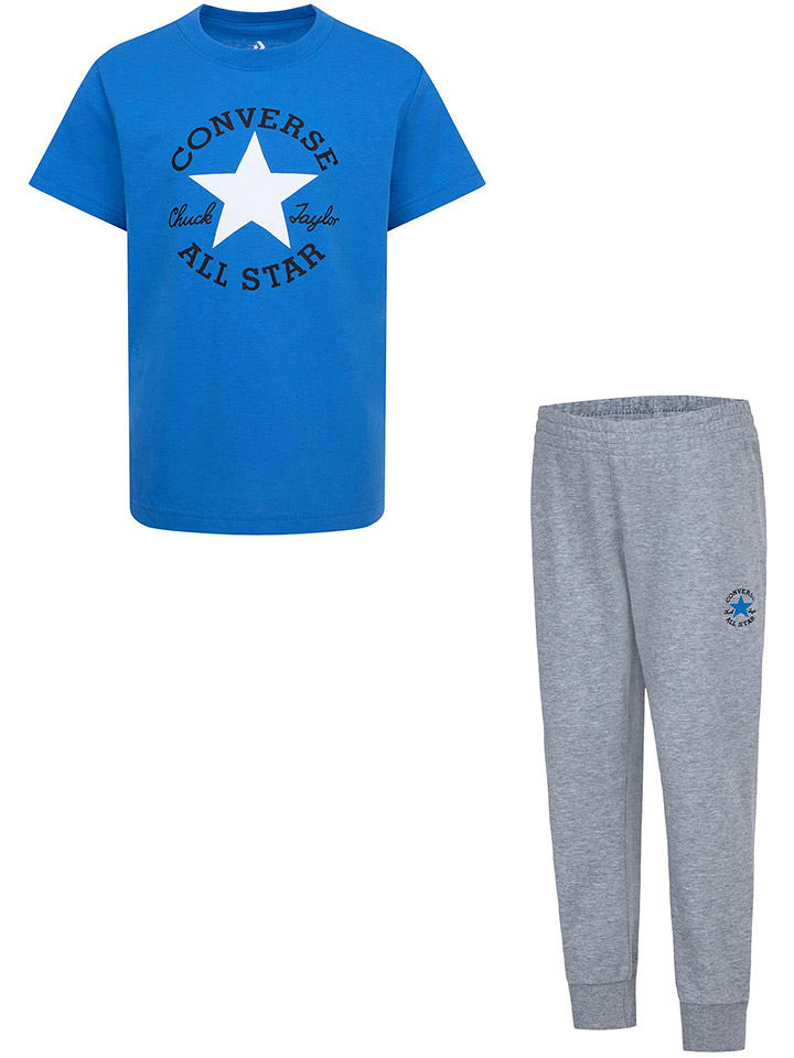 Converse 2-częściowy zestaw w kolorze błękitno-szarym rozmiar: 152/158