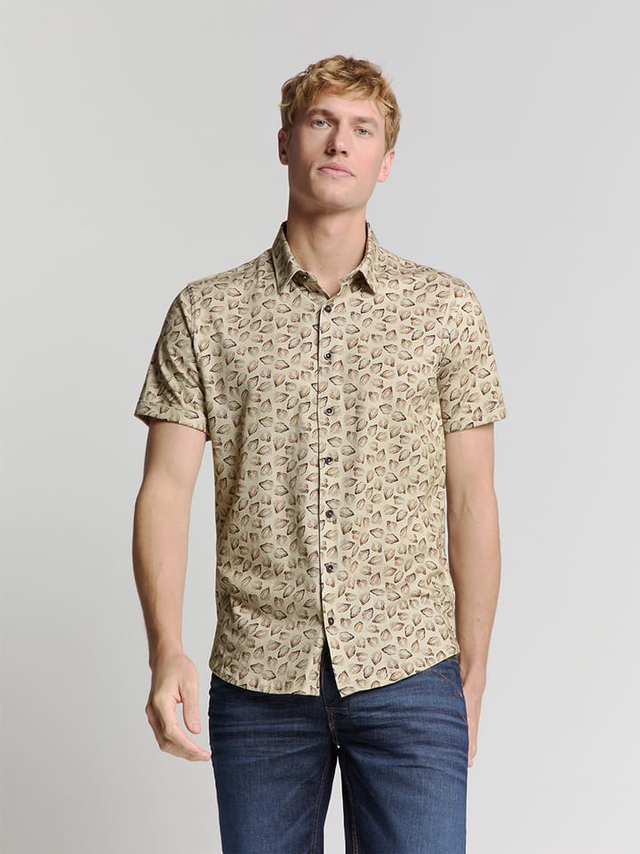 No Excess Koszula - Regular fit - w kolorze beżowym rozmiar: 3XL