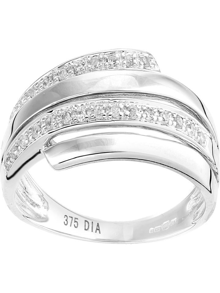 Revoni Złoty pierścionek z diamentami rozmiar: 49