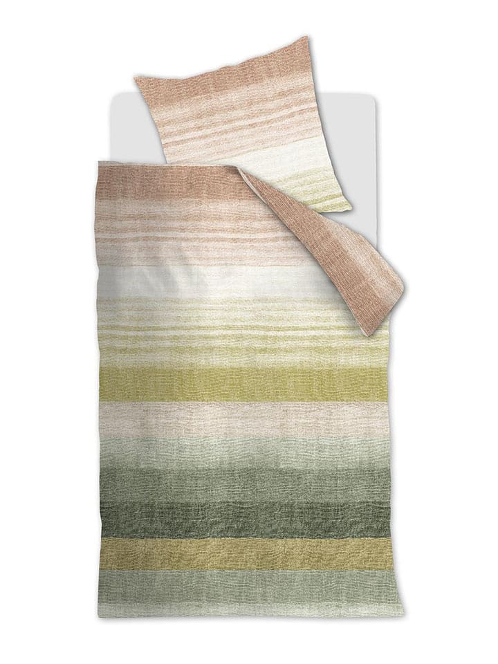 Beddinghouse Komplet pościeli "Tone" w kolorze zielonym rozmiar: 155x220 cm