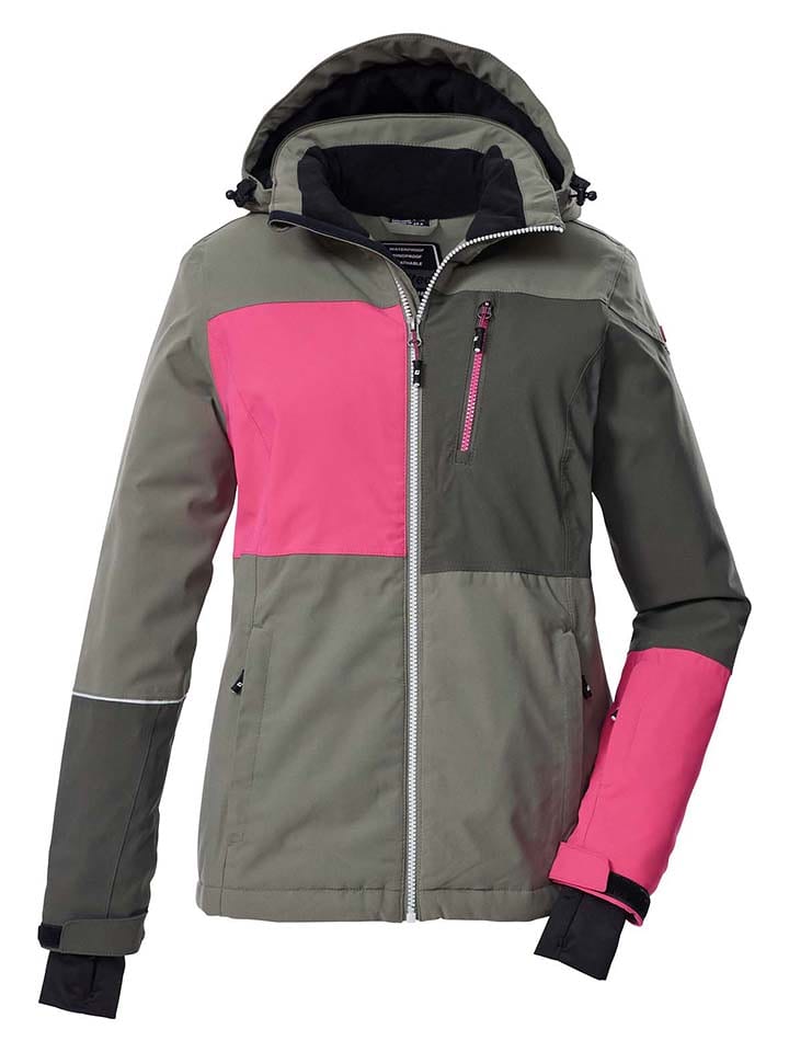 Killtec Kurtka narciarska w kolorze szaro-różowym rozmiar: 38