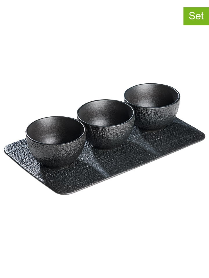 Chef Cuisine 4-częściowy zestaw w kolorze czarnym rozmiar: onesize