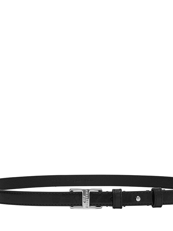 Liebeskind Berlin Skórzany pasek w kolorze czarnym - dł. 85 cm rozmiar: onesize