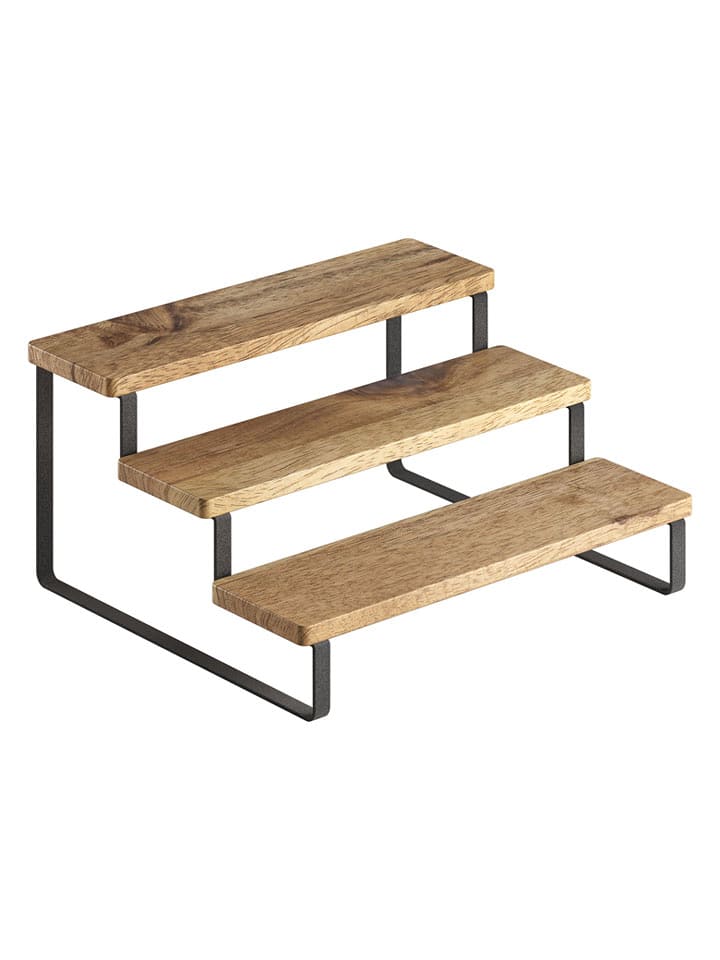 metaltex Regał w kolorze jasnobrązowym na przyprawy - 27 x 13 x 23 cm rozmiar: onesize