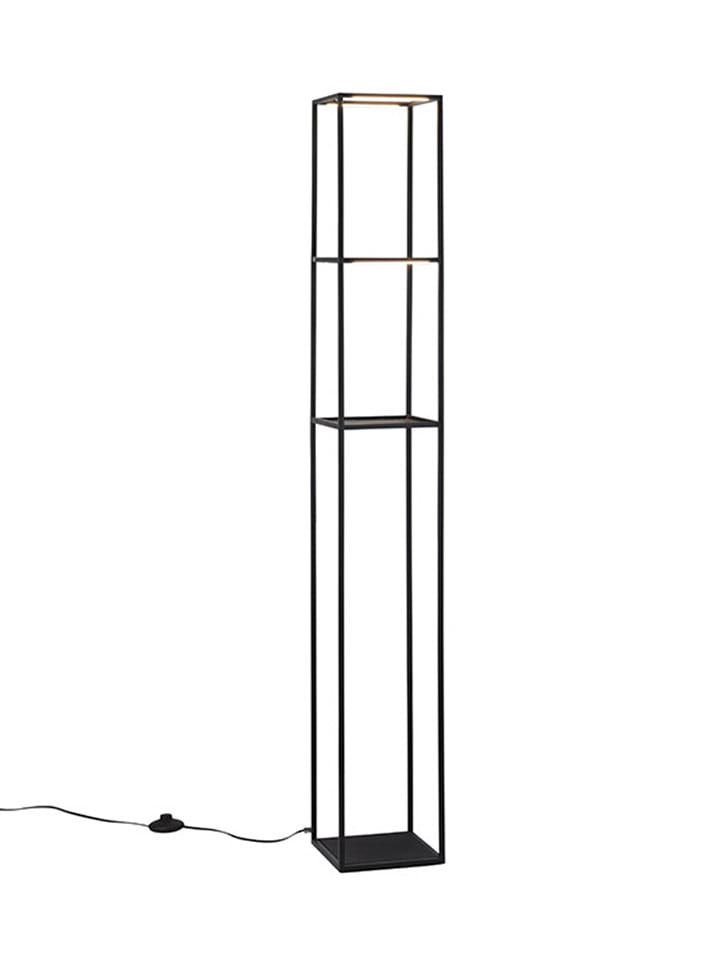 JUST LIGHT. Lampa stojąca LED "Contura" w kolorze czarnym - wys. 140 x Ø 20 cm rozmiar: onesize