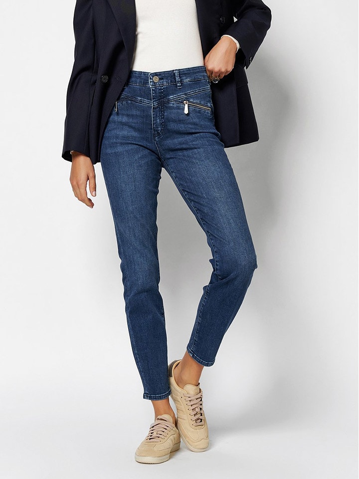 Rosner Dżinsy "Audrey" - Slim fit - w kolorze niebieskim rozmiar: 44/L30