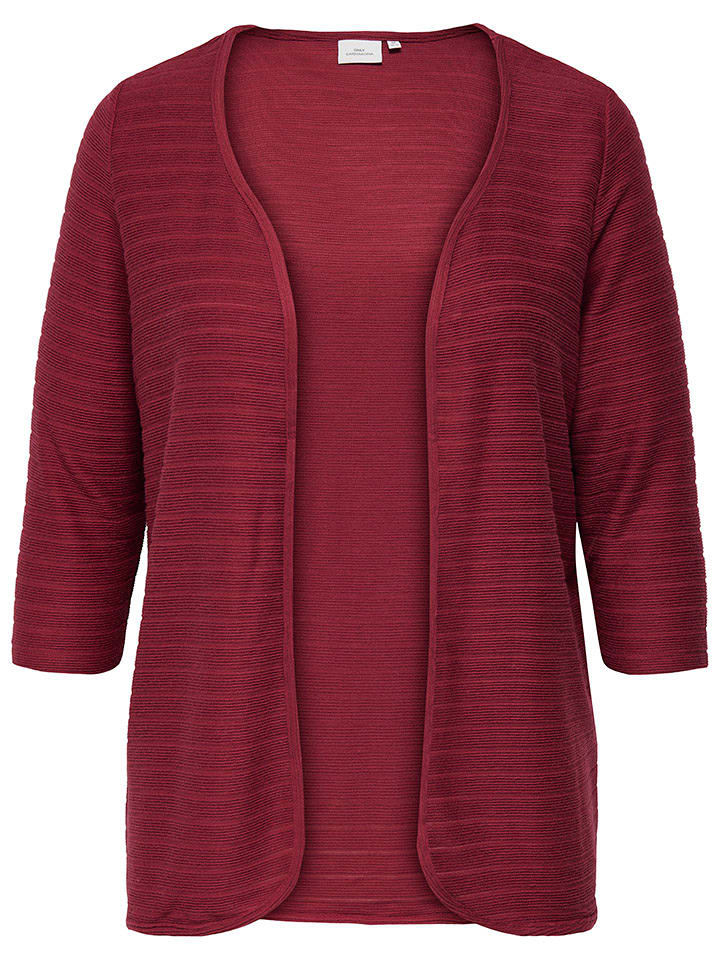 ONLY Kardigan w kolorze bordowym rozmiar: L-50/52