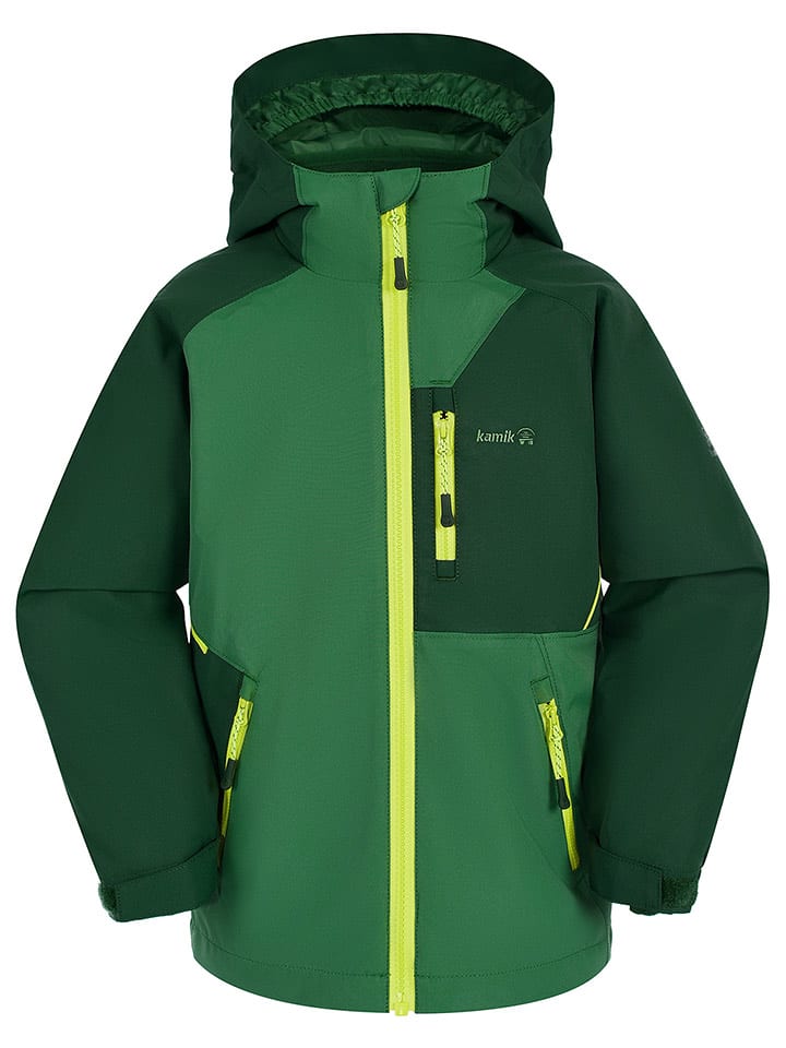 Kamik Kurtka przeciwdeszczowa "Otis" w kolorze zielonym rozmiar: 104