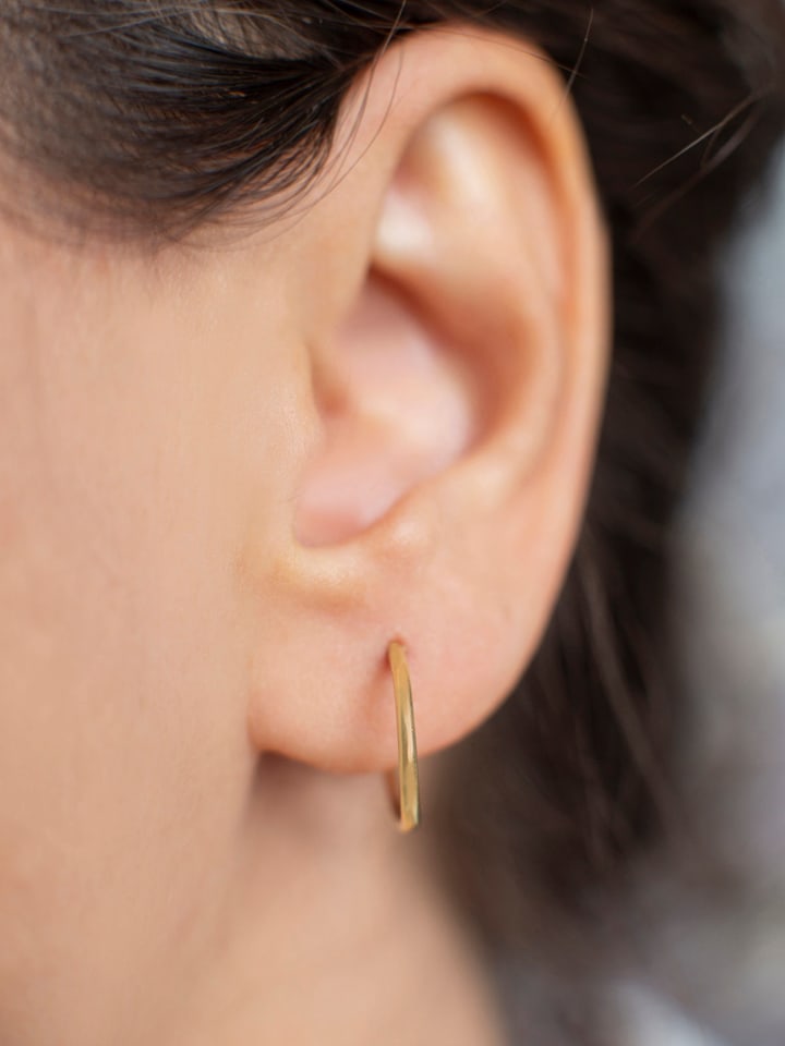 Heliophilia Srebrne kolczyki-kreole rozmiar: onesize