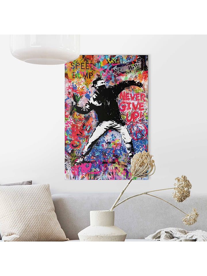 Orangewallz Druk artystyczny "Graffiti Thrower" rozmiar: 60x90 cm