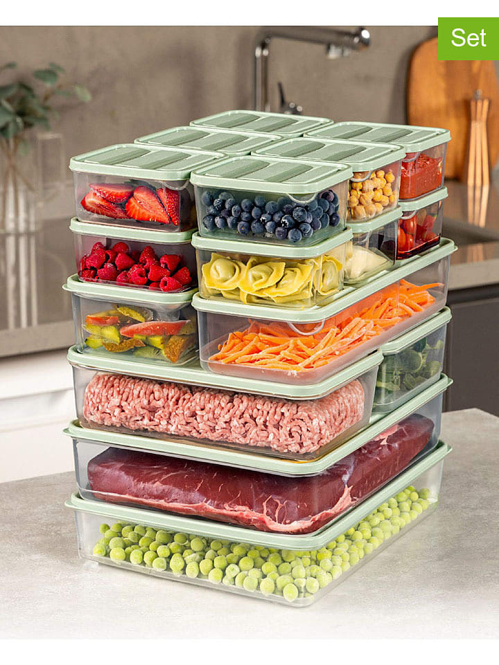 Violeta Home Pojemniki (18 szt.) w kolorze zielonym rozmiar: onesize