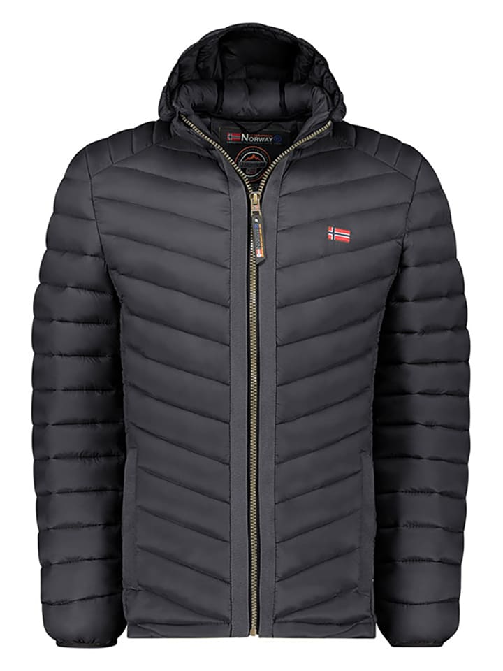 Geographical Norway Kurtka pikowana "Carliti" w kolorze czarnym rozmiar: 176