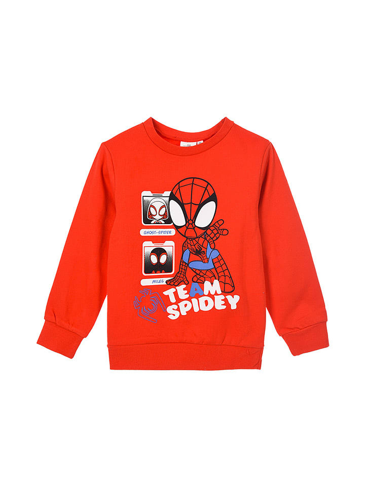 Spidey and his amazing friends Bluza "Spidey i super-kumple" w kolorze czerwonym rozmiar: 104