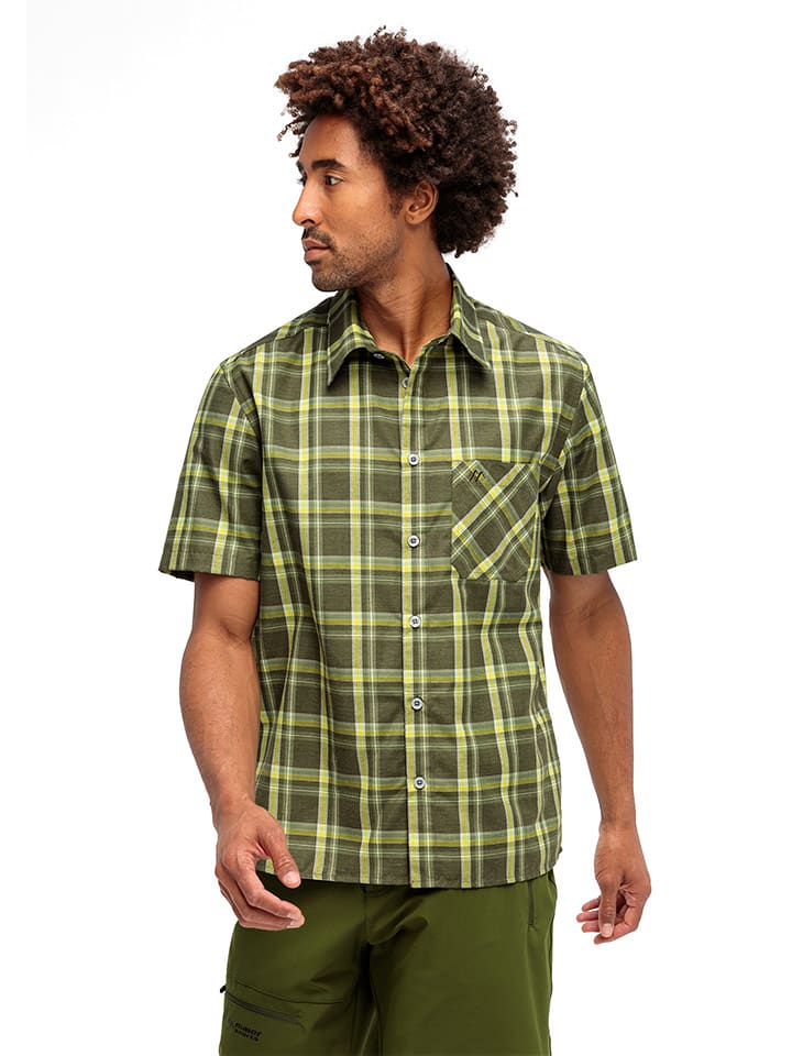 Maier Sports Koszula funkcyjna "Mauro" w kolorze żółto-oliwkowym rozmiar: 50