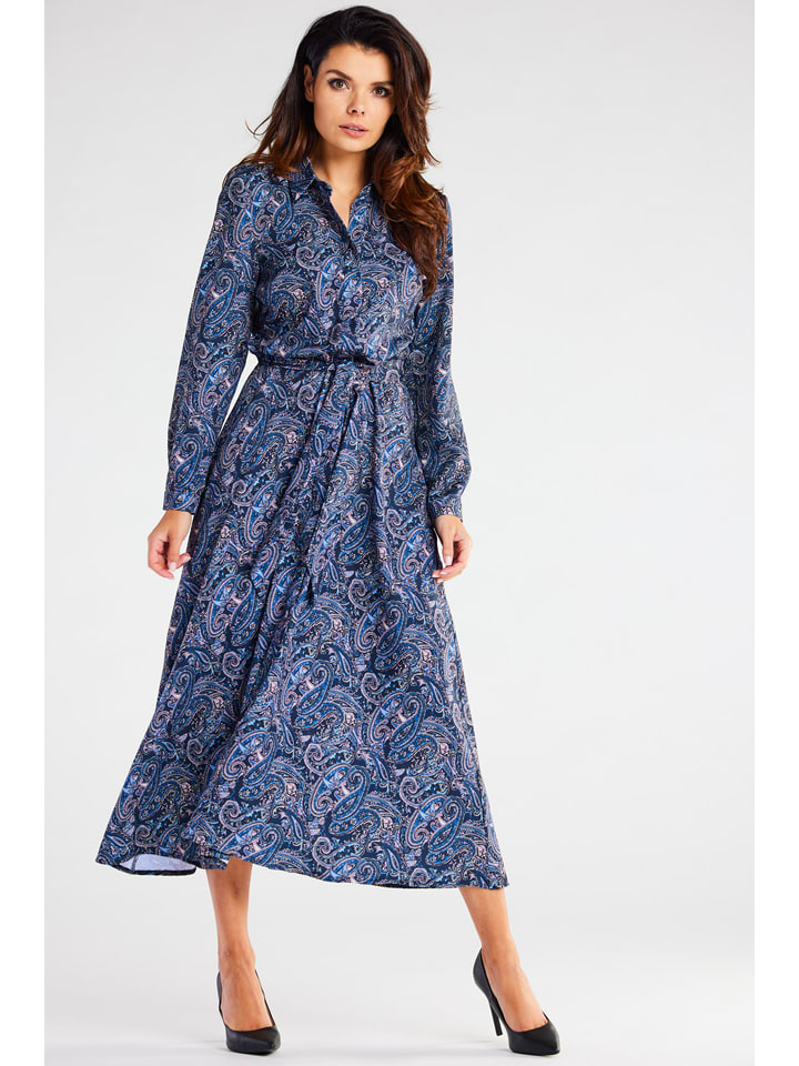 Awama Sukienka w kolorze granatowym rozmiar: L