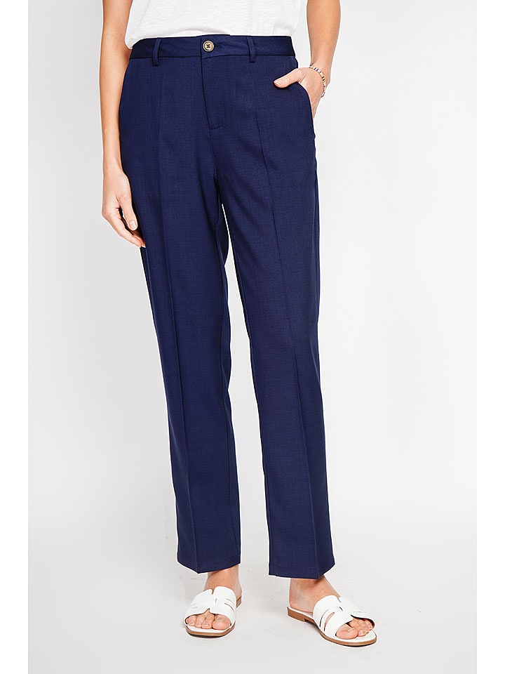 Le Jardin du Lin Spodnie chino w kolorze granatowym rozmiar: 36