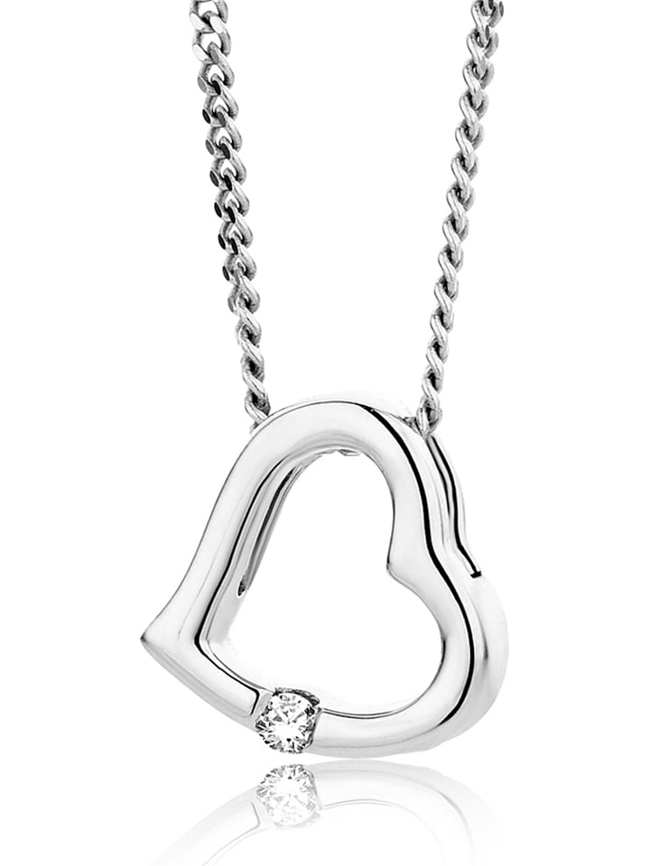 Revoni Złoty naszyjnik z diamentem - dł. 45 cm rozmiar: onesize