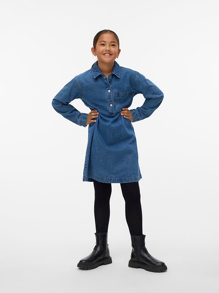 Vero Moda Girl Sukienka "Elillia" w kolorze niebieskim rozmiar: 146