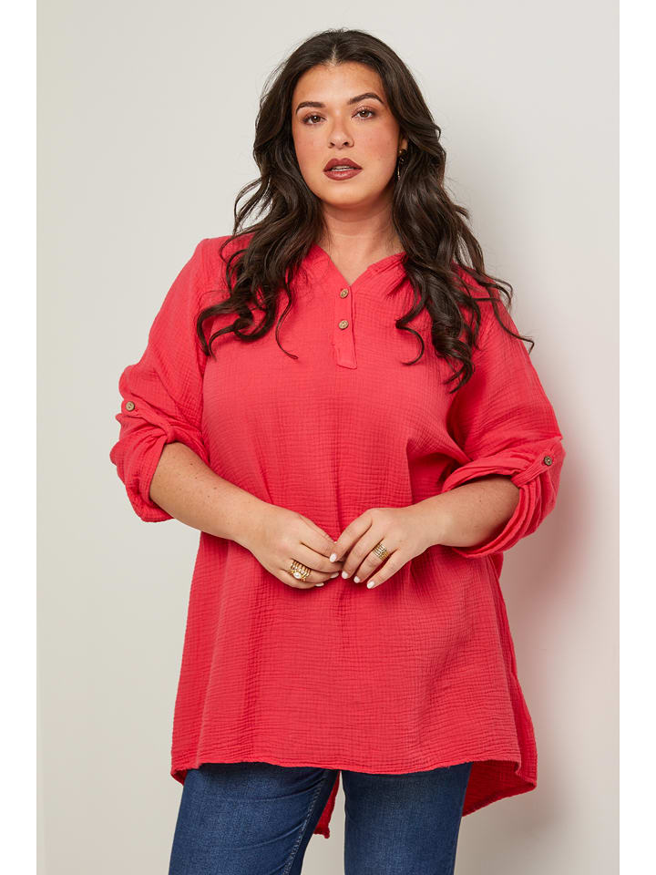 Curvy Lady Tunika w kolorze różowym rozmiar: 48/50