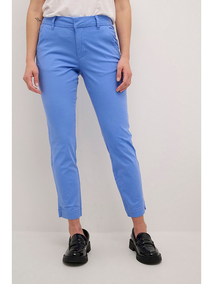 Kaffe Spodnie chino w kolorze błękitnym rozmiar: 36