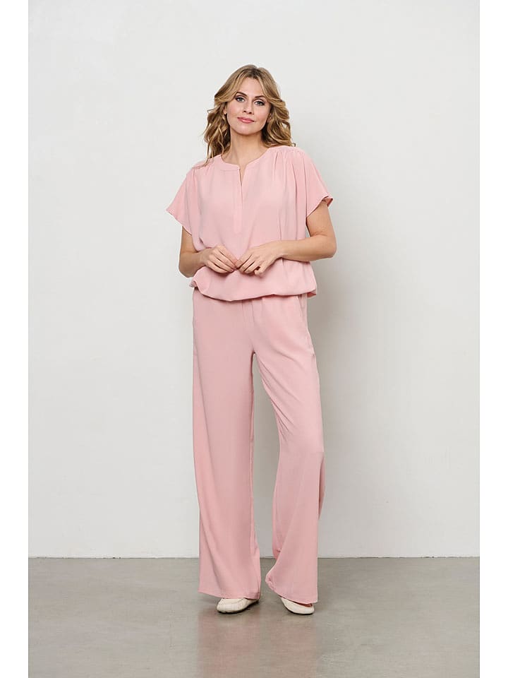 &Co Woman Spodnie "Nelly" w kolorze jasnoróżowym rozmiar: XL