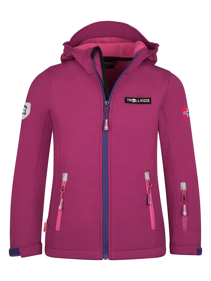 Trollkids Kurtka softshellowa "Oslofjord" w kolorze różowym rozmiar: 116