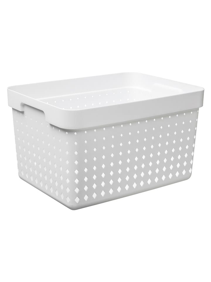 NHG Kosz w kolorze białym - 26,8 x 20,9 x 35,7 cm rozmiar: onesize