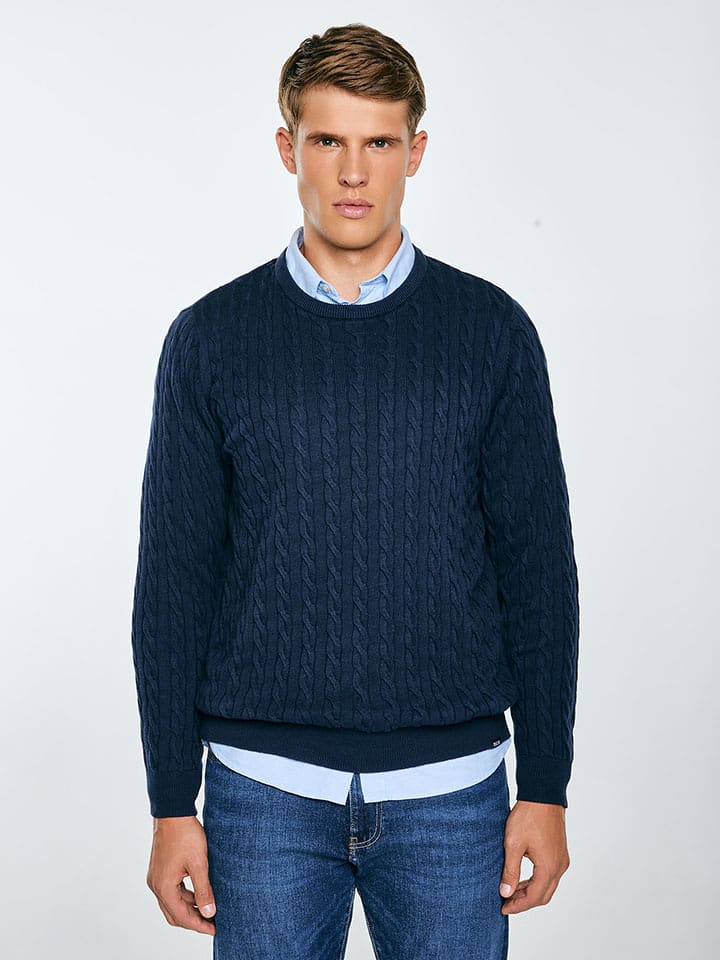 BIG STAR Sweter w kolorze granatowym rozmiar: XL