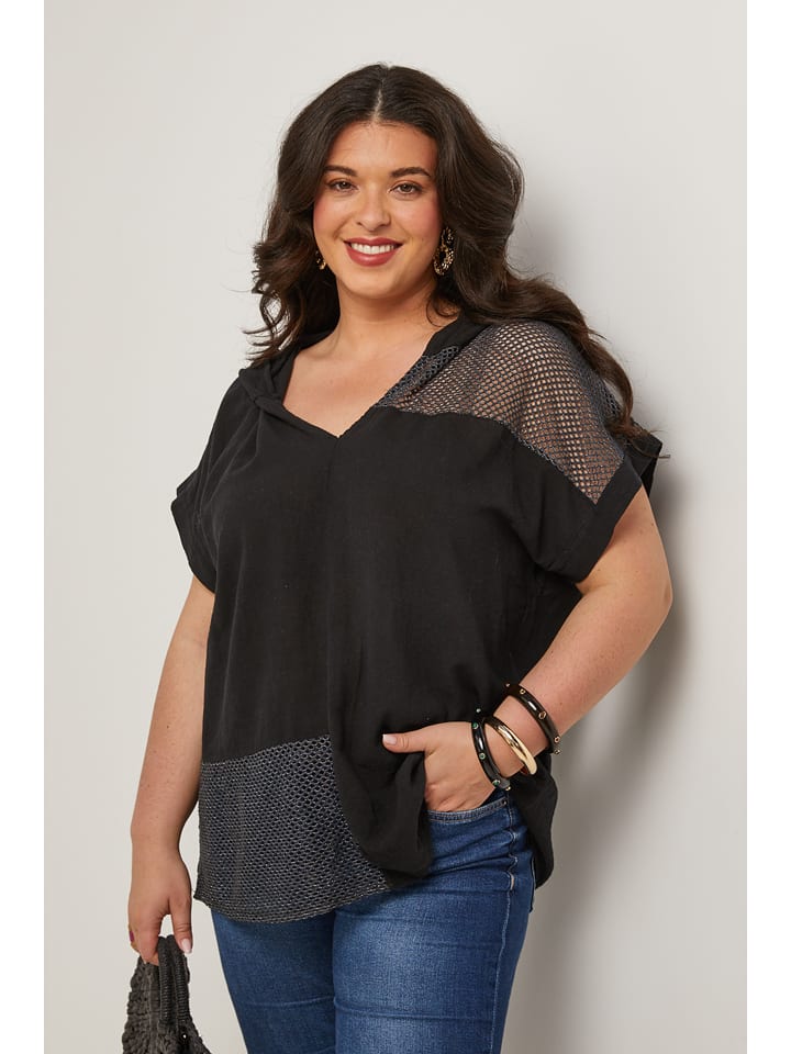 Curvy Lady Bluzka w kolorze czarnym rozmiar: 44/46