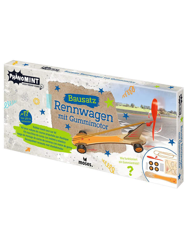 moses. Pojazd wyścigowy z gumowym silnikiem - 8+ rozmiar: onesize