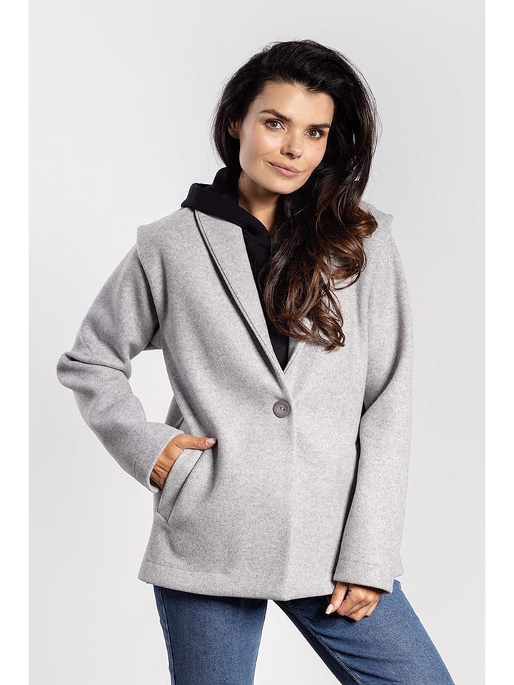 Awama Kurtka przejściowa w kolorze szarym rozmiar: S