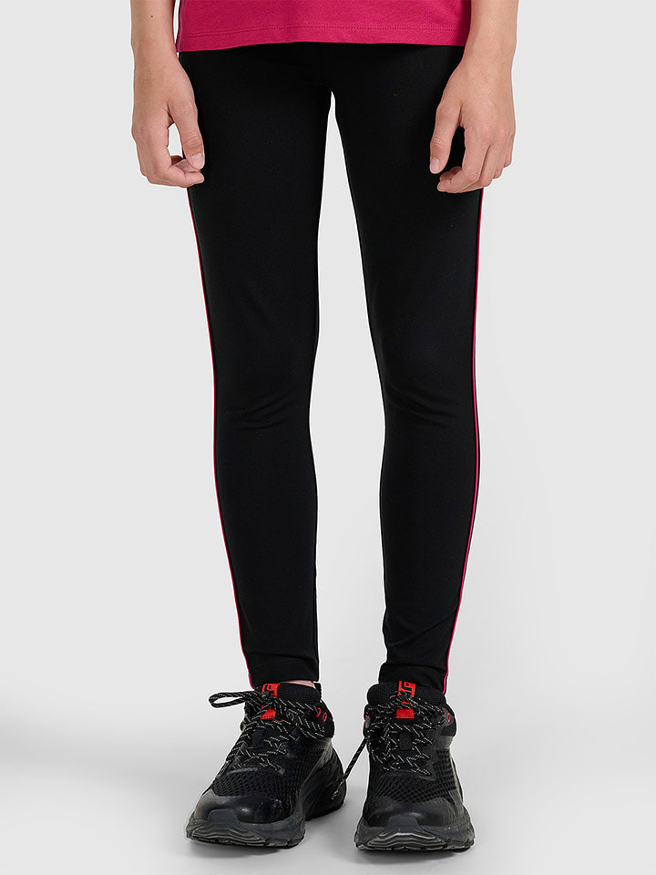 4F Legginsy w kolorze czarno-różowym rozmiar: 164