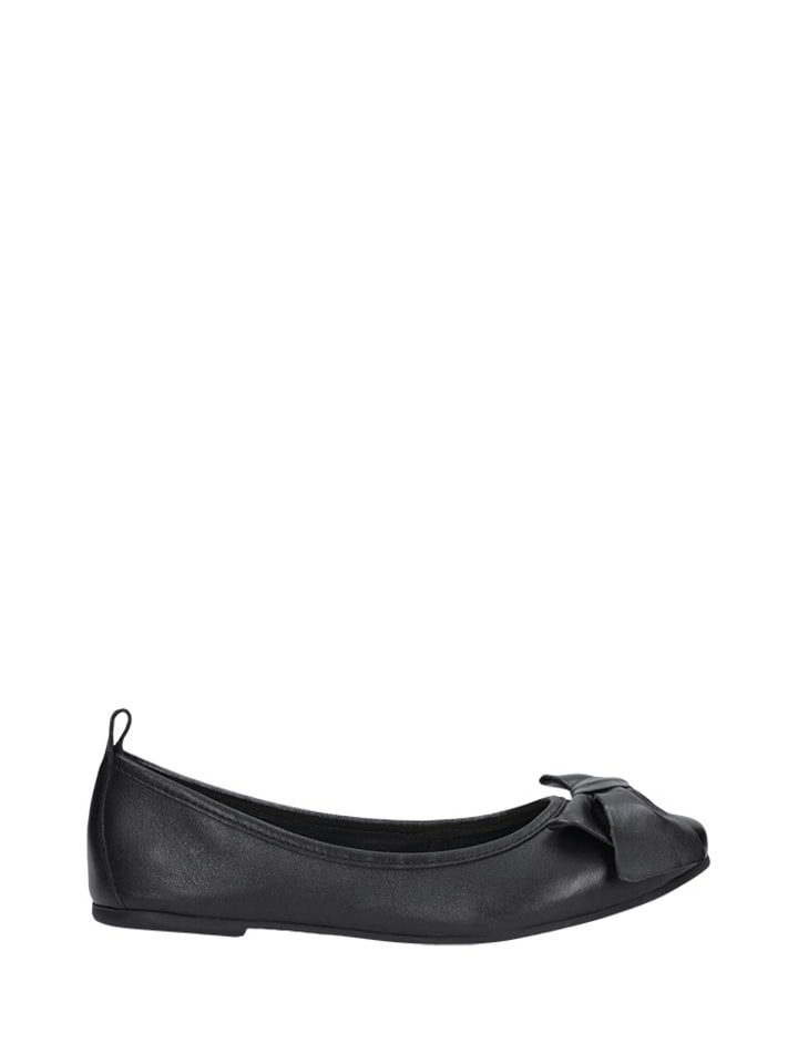 Wojas Skórzane baleriny w kolorze czarnym rozmiar: 38