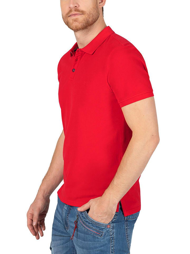 Timezone Koszulka polo w kolorze czerwonym rozmiar: XL