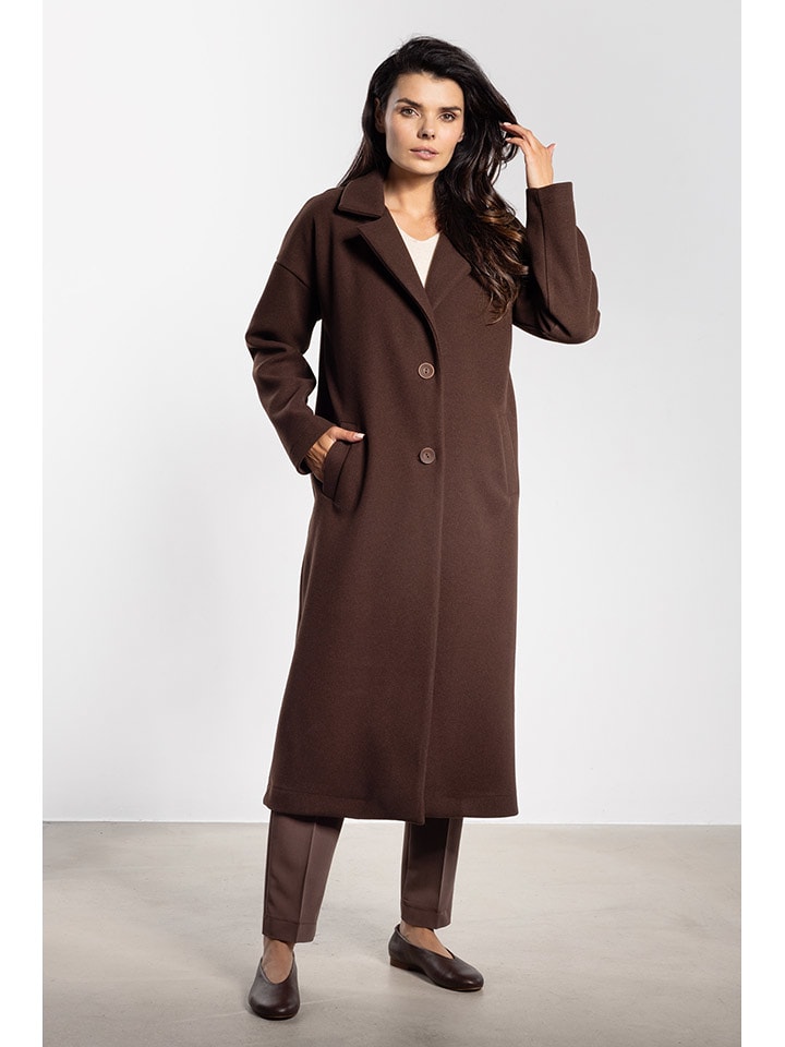 Awama Płaszcz w kolorze brązowym rozmiar: L