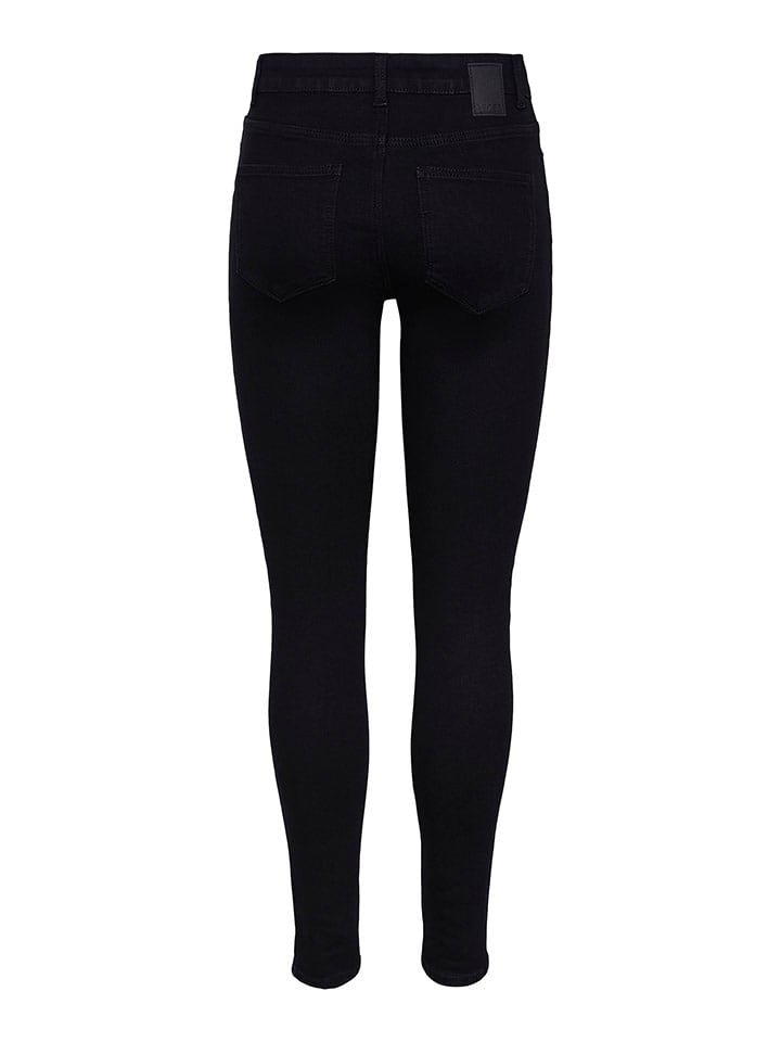 Pieces Dżinsy "Dana" - Skinny fit - w kolorze czarnym rozmiar: XS/L30