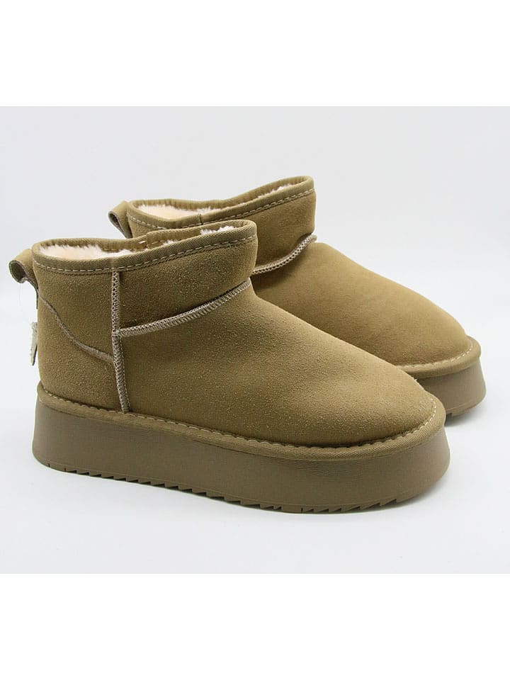 Bellucci Skórzane botki w kolorze zielonym rozmiar: 40