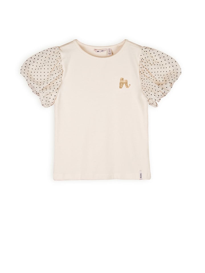 NONO Koszulka "Kaya" w kolorze beżowym rozmiar: 134/140