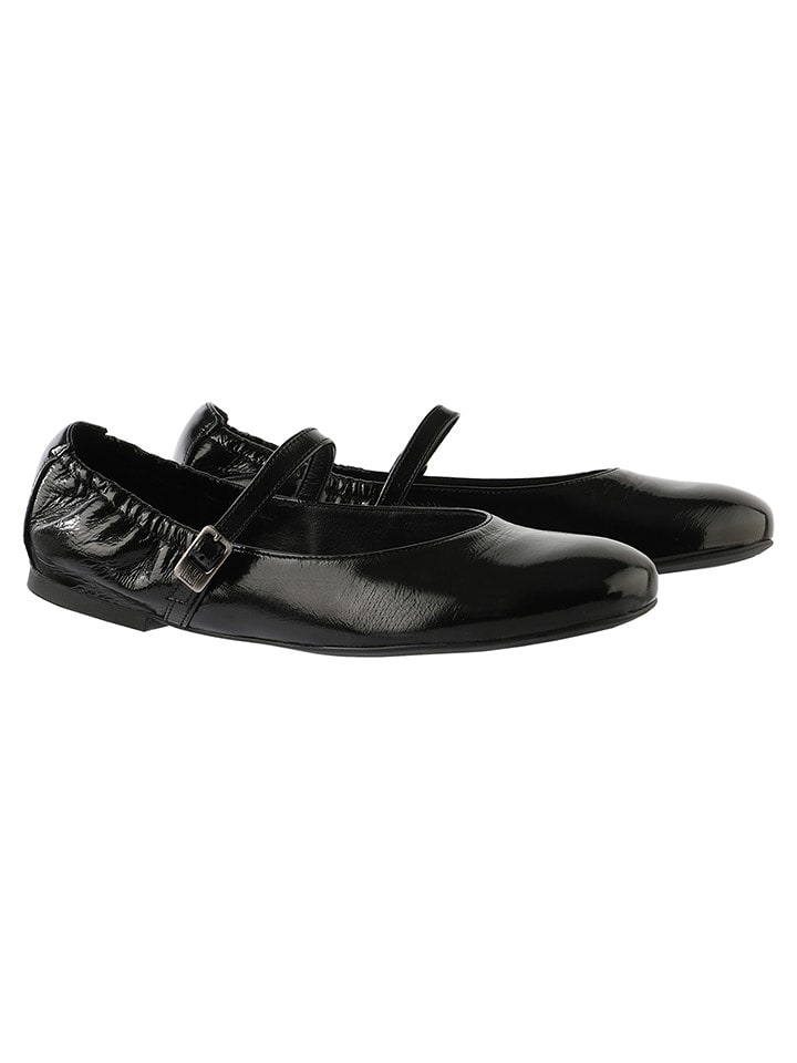 Högl Skórzane baleriny "Michelle" w kolorze czarnym rozmiar: 39