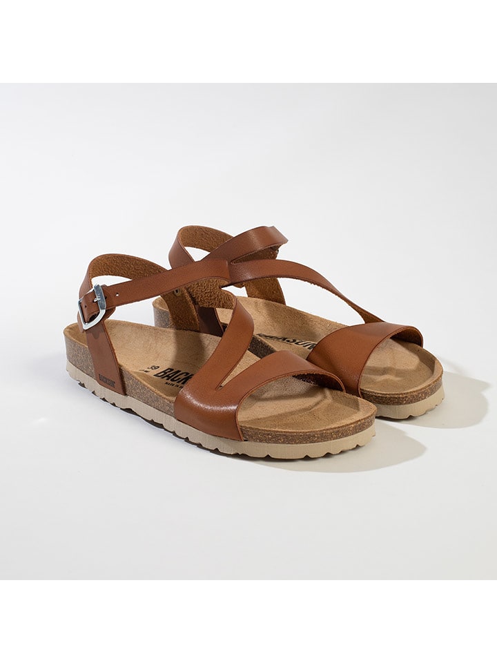 BACKSUN Sandały w kolorze jasnobrązowym rozmiar: 36