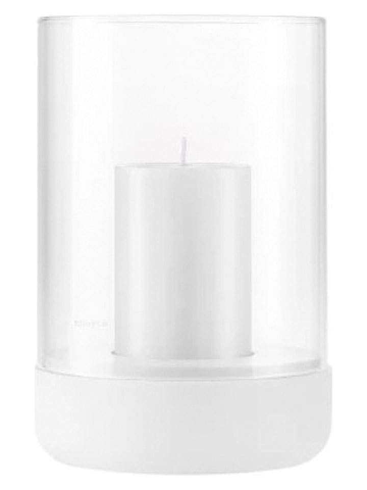 Blomus Świecznik "Calma" w kolorze białym - wys. 22 x Ø 15 cm rozmiar: onesize