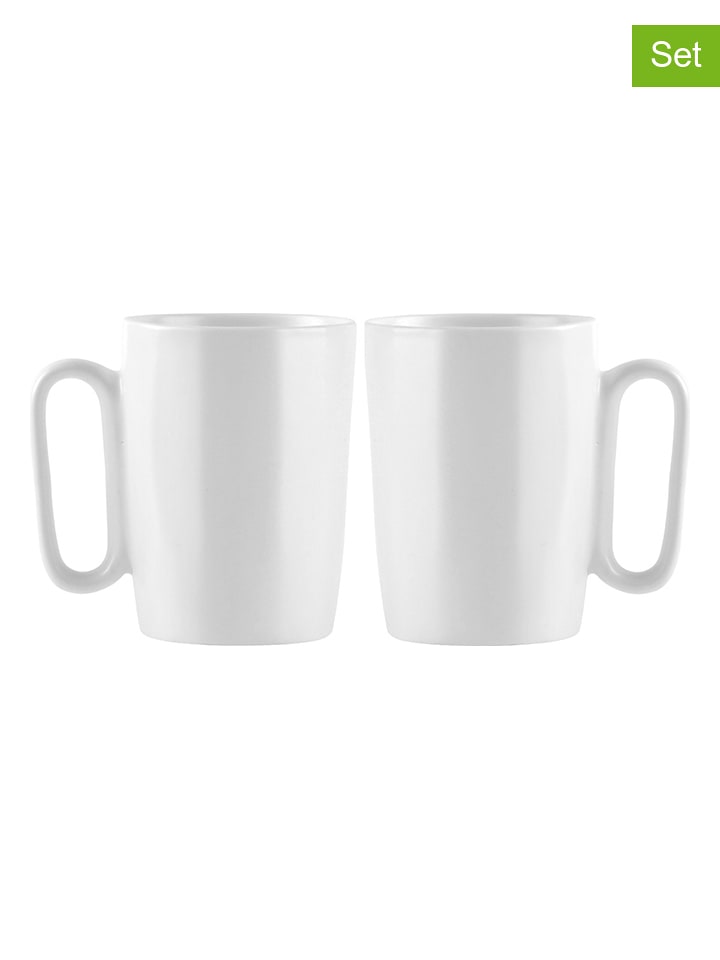 Vialli Design Kubki (2 szt.) w kolorze białym - 250 ml rozmiar: onesize