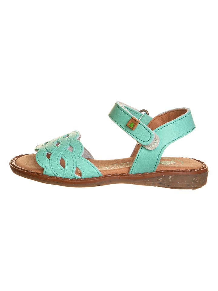 El Naturalista Skórzane sandały "Atenas" w kolorze miętowym rozmiar: 27