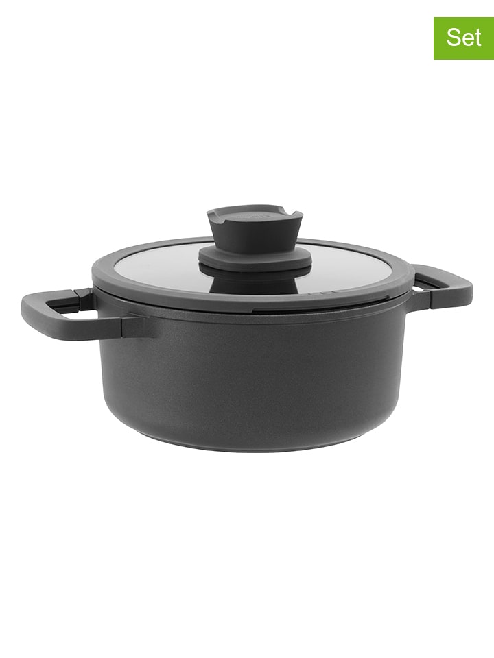 BergHOFF 2-częściowy zestaw kolorze antracytowym - Ø 20 cm rozmiar: onesize