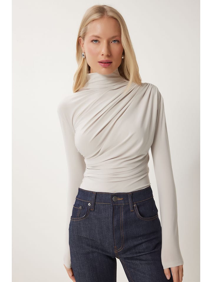 Happiness Istanbul Bluzka w kolorze kremowym rozmiar: 36