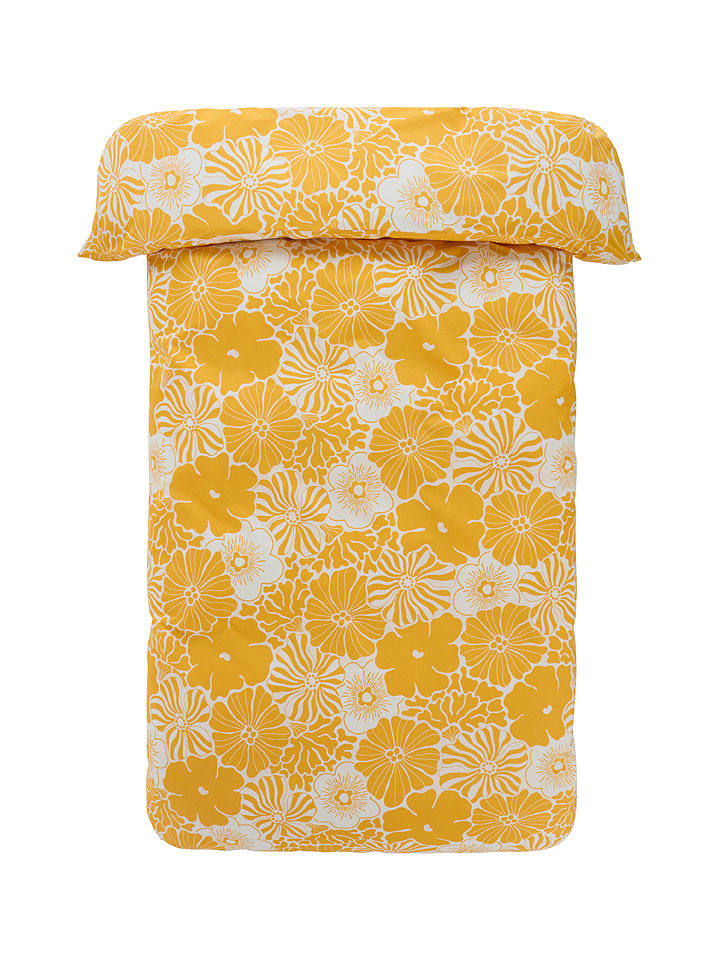 Jotex Poszwa "Anna" w kolorze żółtym na kołdrę rozmiar: 140x200 cm