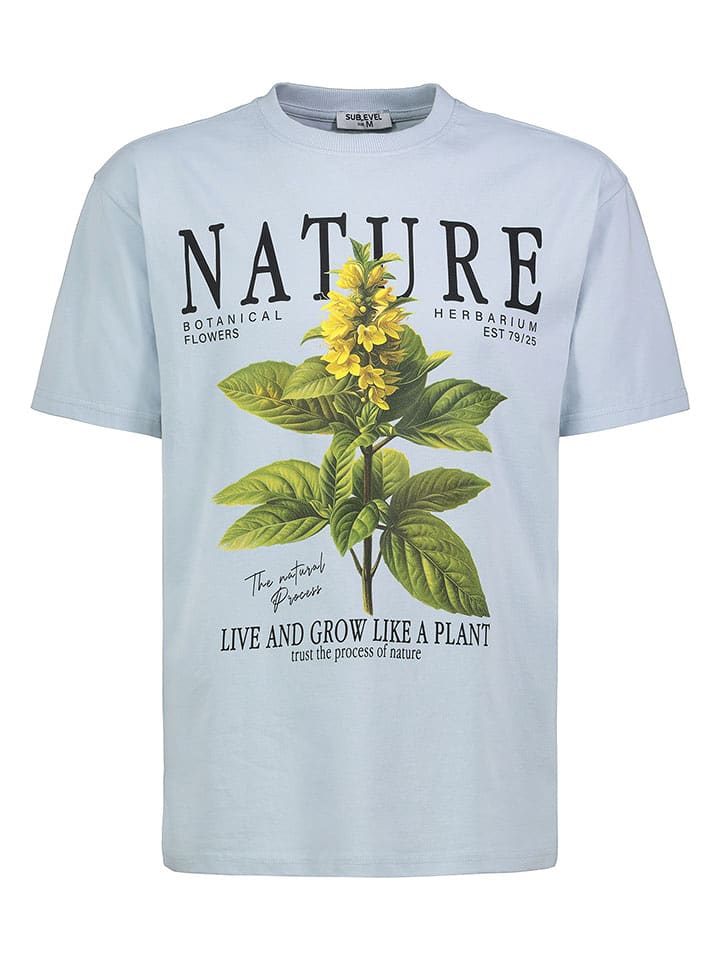 Sublevel Koszulka w kolorze błękitnym rozmiar: S